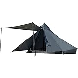 OneTigris Tetra Ultraleicht Zelt Tipi 1-2 Personen, Wandern Stangenzelt mit Mesh Innenzelt, Camping Zelt wasserdicht 3 Jahreszeiten, Ideal für Camping Outdoor, Rucksacktourismus