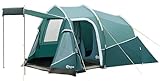 PORTAL Zelt 3 Perosonen Camping Zelt Wasserdicht 3000mm mit Vorzelt Fenster 3 Mann Tunnelzelt Familienzelt Festivalzelt für Camping Reise Trekking Garten