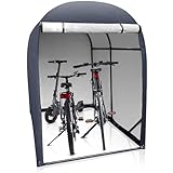 WELS® Fahrradgarage 2 Fahrräder 3.4m³ - Fahrradunterstand 123x178x165cm - Fahrradschuppen – Gerätehaus – Gartenschuppen - Zeltgarage - Anthrazit