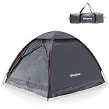 KingCamp Ultraleicht Camping Zelt MONDOME II für 2 Personen - Wasserdichtes Zelt, Kompakt und Rucksack-freundlich - Ideales Zelt für Camping, Trekking und Outdoor-Aktivitäten,Grau