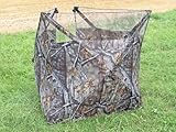 SUTTER Faltbarer mobiler Tarnstand, 125x375cm, 3-seitiges Camouflage Tarnzelt für Naturfotografie, Jagd und Tierbeobachtung, Quick-Up Tarnschirm inkl. Transporttasche