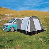 Unikka Sunnyville Aufblasbares Vorzelt für Wohnmobile - Wasserdichtes Polyester, Mehrpunkt-Inflation, Großer Wohnbereich, Abnehmbares Frontpanel - Passt für Fahrzeuge 180-210 cm