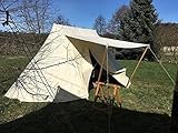 Mittelalterliches Saxon - Tent Doppelglockenzelt Glockenzelt Sachsenzelt Mittelalterzelt